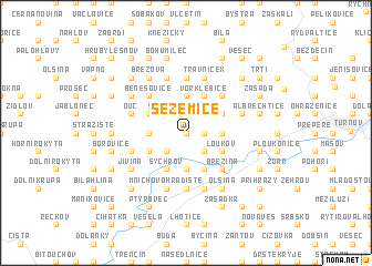 map of Sezemice