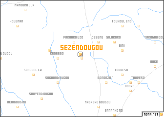 map of Sézendougou