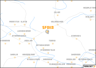 map of Sfáka