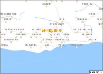 map of Sfakoúra