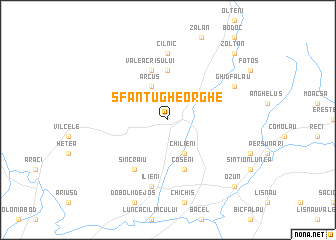 map of Sfântu-Gheorghe