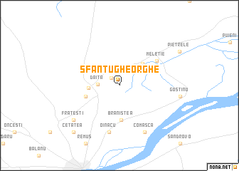 map of Sfântu Gheorghe