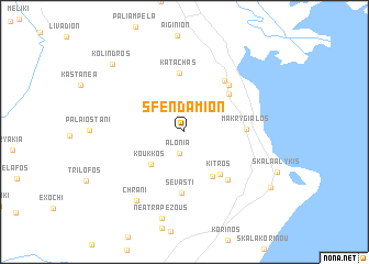 map of Sfendámion