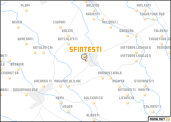 map of Sfinţeşti