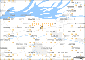 map of ʼs-Gravenmoer