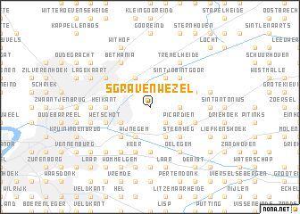 map of ʼs-Gravenwezel