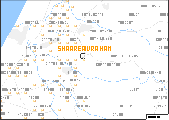 map of Sha‘are Avraham
