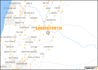map of Sha‘ar Efrayim