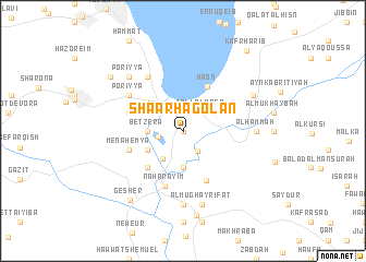 map of Sha‘ar HaGolan