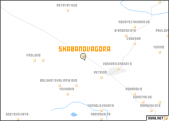 map of Shabanova Gora