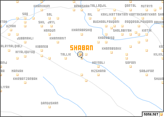 map of Shabān