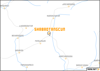 map of Shabaotangcun