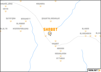 map of Sha‘bāt