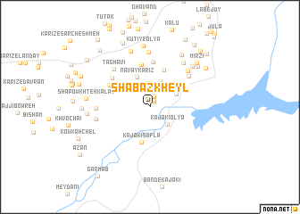 map of Shābāz Kheyl