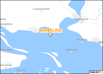 map of Shabelʼniki