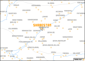 map of Shabestān