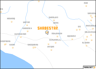 map of Shabestar