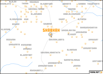 map of Shabḩah