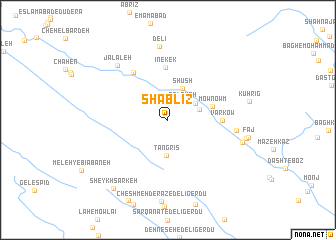 map of Shablīz