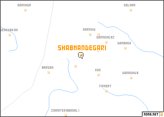 map of Shab Māndegārī