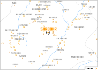 map of Shābohr