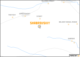 map of Shabrovskiy
