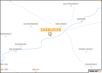 map of Shabunina