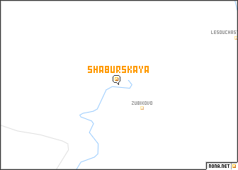 map of Shaburskaya