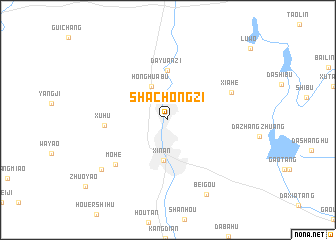 map of Shachongzi