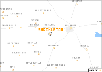 map of Shackleton