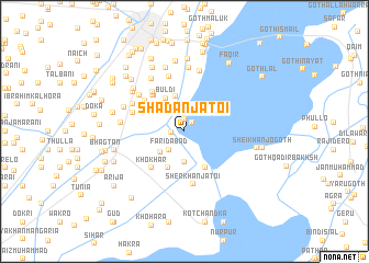 map of Shādan Jatoi