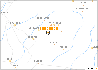 map of Shād Bāgh