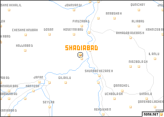 map of Shādīābād