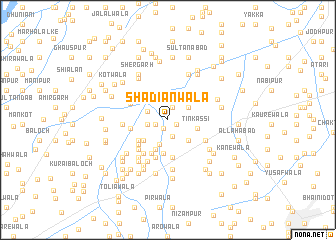 map of Shādiānwāla