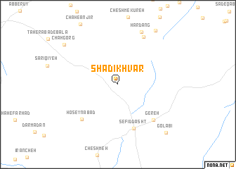 map of Shādī Khvār