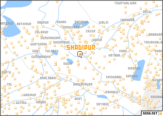 map of Shādīpur