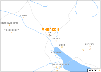 map of Shād Kām