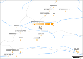 map of Shādkūh-e Bālā