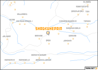 map of Shādkūh-e Pā\