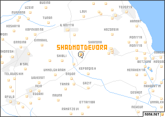 map of Shadmot Devora