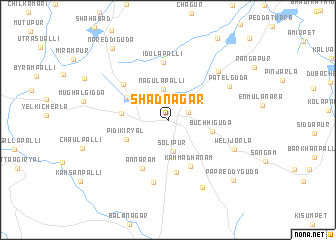 map of Shadnagar