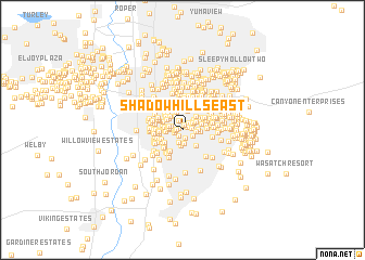 map of Shadow Hills East