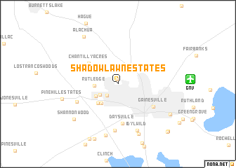 map of Shadow Lawn Estates