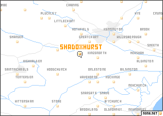 map of Shadoxhurst
