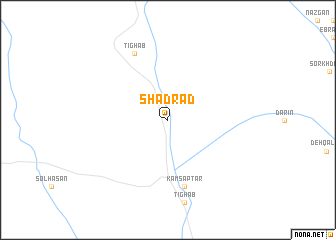 map of Shādrād