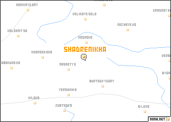 map of Shadrenikha