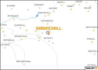 map of Shadrick Hill