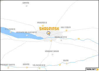 map of Shadrinsk