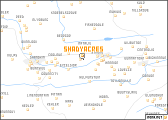 map of Shady Acres