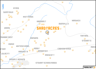 map of Shady Acres